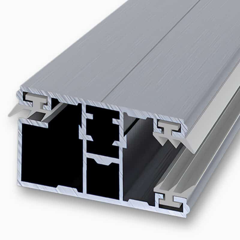 Randprofil Komplettsystem Alu/Alu | inkl. Dichtung für 10 mm – 60mm breit