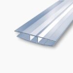H-Profil 6 mm | farblos/klar- Polycarbonat