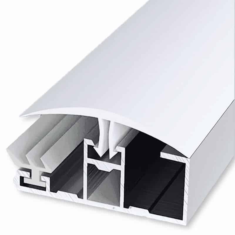Randsprossensystem-Alu-Pvc-60mm-breit-–-fuer-8-mm-Stegplatten-e1639072627342.jpg Randprofil Komplettsystem Alu/PVC | inkl. Dichtung für 16 mm Doppelstegplatten – Bild 1