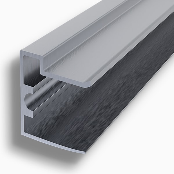 Alu U-Profil 16 mm pressblank mit Tropfkante