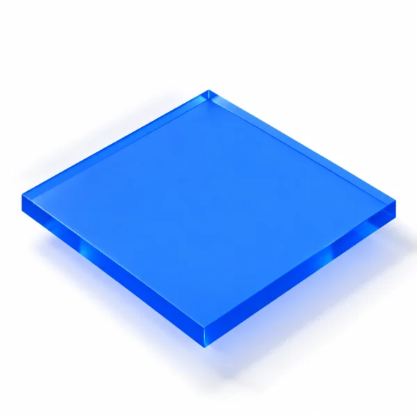 DEGLAS® GS Acrylglas Blau Typ 4310, 3 mm – gegossenes PMMA, transluzent, ca. 11 % Lichtdurchlässigkeit, witterungs- & alterungsbeständig