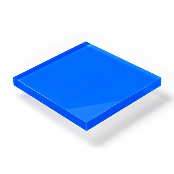 DEGLAS® GS Acrylglas Blau Typ 4334, 3 mm – gegossenes PMMA, transluzent, ca. 8 % Lichtdurchlässigkeit, witterungs- & alterungsbeständig