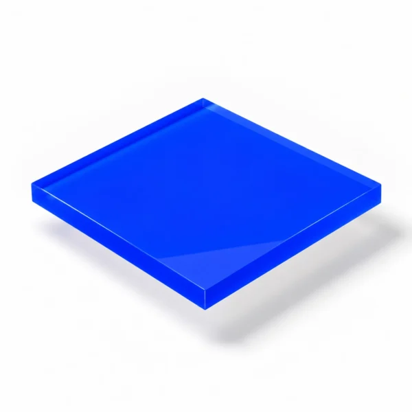 DEGLAS® GS Acrylglas Blau Typ 4355, 3 mm – transluzentes, gegossenes PMMA mit ca. 5 % Lichtdurchlässigkeit