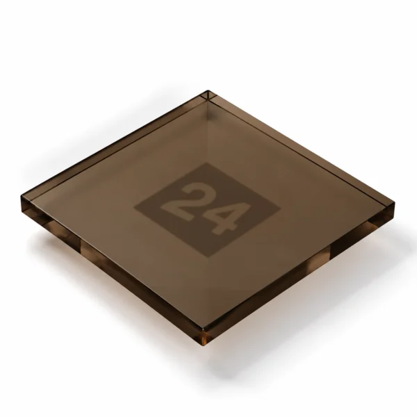 DEGLAS® GS Acrylglas Braun Typ 4708 – gegossenes PMMA, transparent, ca. 16 % Lichtdurchlässigkeit