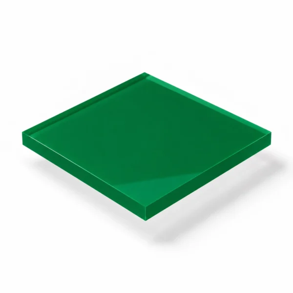 Acrylglas 3 mm grün Typ 4444 – DEGLAS® GS; transluzent, ca. 7 % Lichtdurchlässigkeit