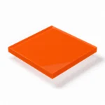 Acrylglas 3 mm orange Typ 4577 – DEGLAS® GS; transluzent, ca. 6 % Lichtdurchlässigkeit