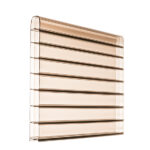 Doppelstegplatte 16 mm | 3-fach Struktur | bronze - Polycarbonat