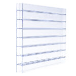 Doppelstegplatte 16 mm | 3-fach Struktur | farblos/klar - Polycarbonat