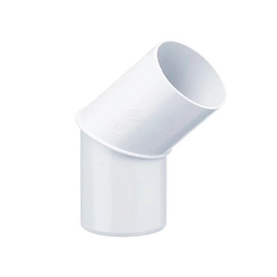 Rohrbogen PVC 45° Weiß DN75