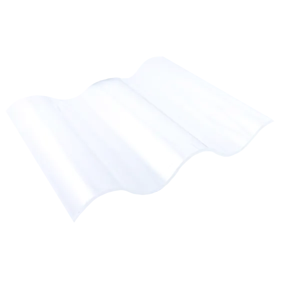 Polycarbonat Wellplatte Sinus 76/18 glatt klar