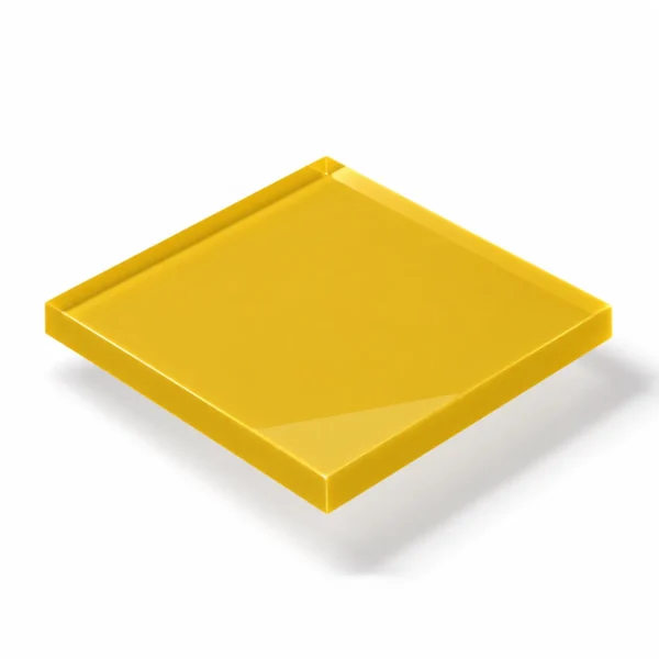 DEGLAS® XT Acrylglas Gelb Typ 70571, 3 mm – extrudiertes PMMA, transluzent, ca. 17 % Lichtdurchlässigkeit