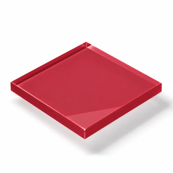 Acrylglas 3 mm rot Typ 70670 – DEGLAS® XT; transluzent, ca. 2 % Lichtdurchlässigkeit