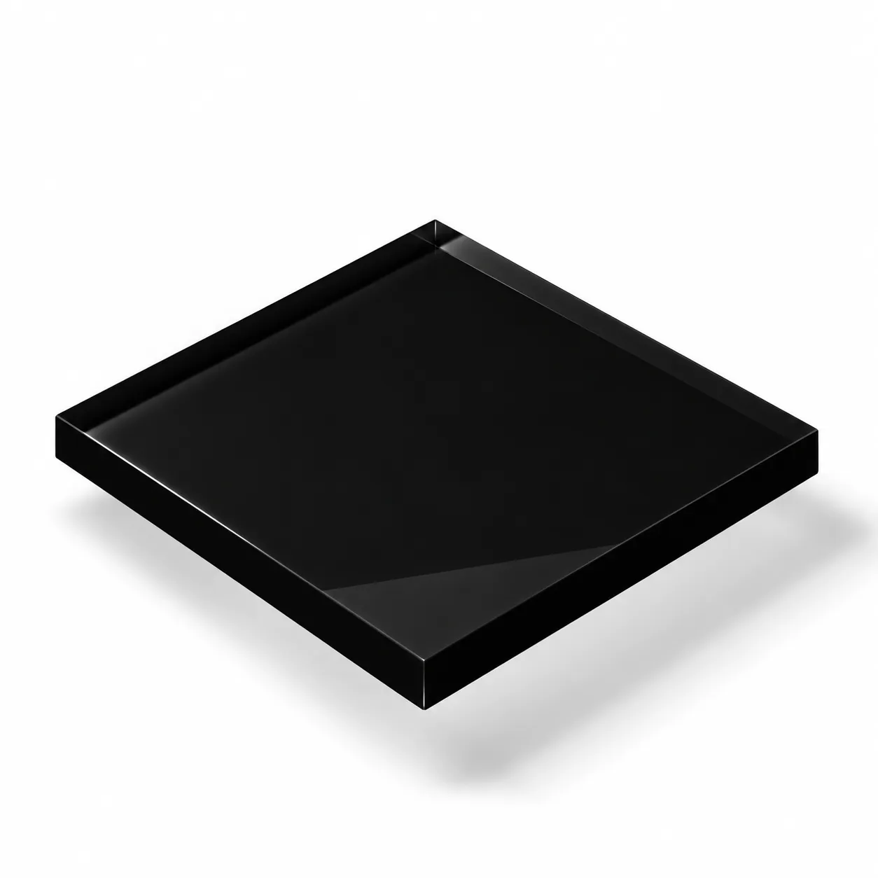 Acrylglas-PMMA-DEGLAS-xt-schwarz-typ-70288-stegplatten24 Acrylglas 3 mm schwarz Typ 70288 – DEGLAS® XT; deckend, 0 % Lichtdurchlässigkeit