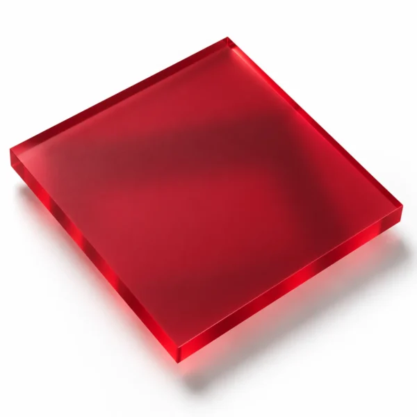DEGLAS GS Acrylglas 4608 DC Cherry beidseitig satiniert 4% LT 6mm