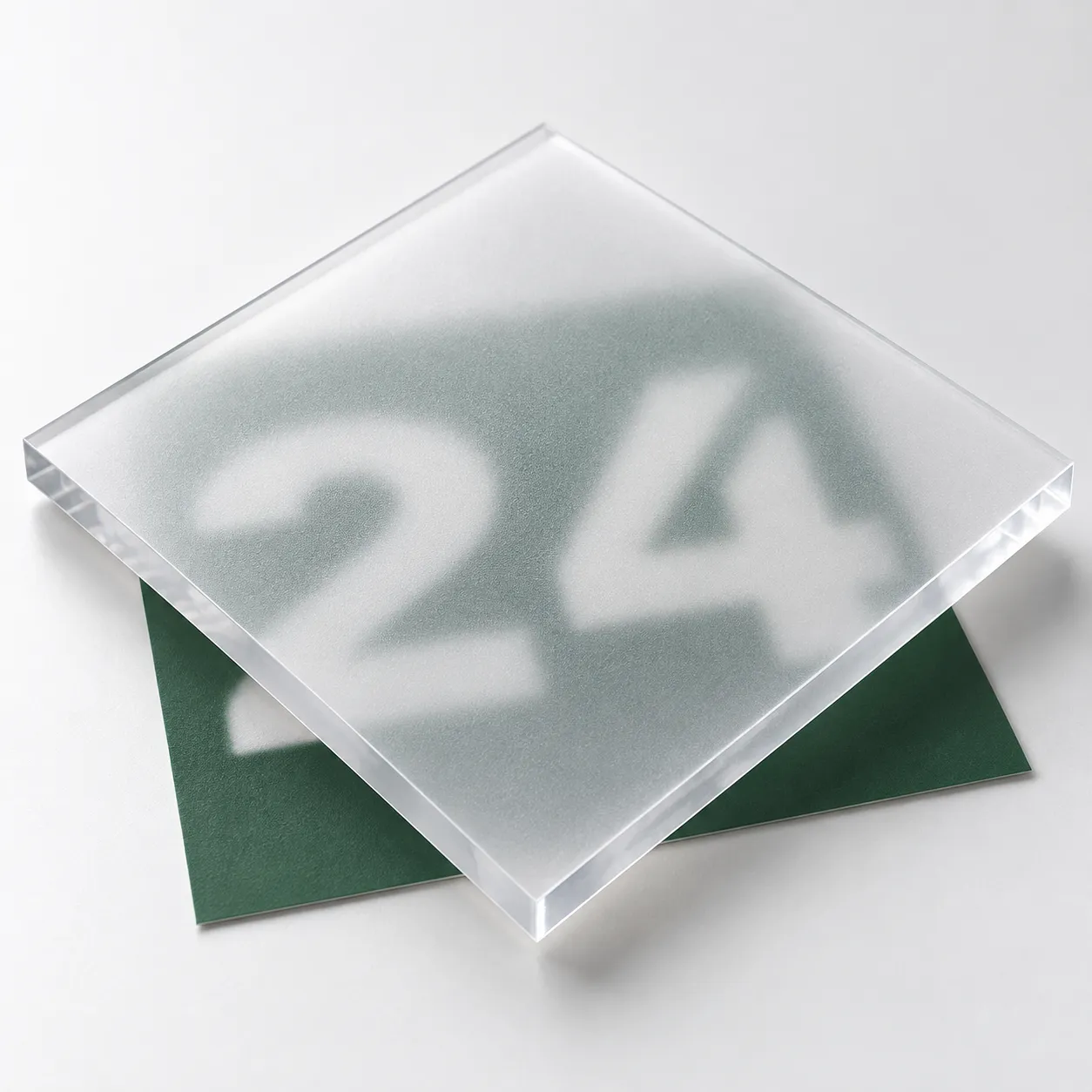 acrylglas-gs-statiniert-beidseitig-dc-deglas-farblos-typ-4000DC-3mm -stegplatten24 DEGLAS GS Acrylglas 4000 SC Farblos einseitig satiniert 92% LT 3mm