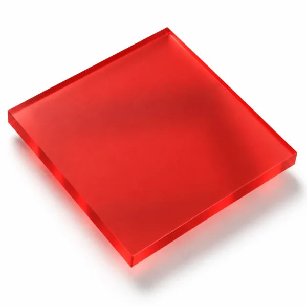 DEGLAS GS Acrylglas 4610 DC Strawberry beidseitig satiniert 21% LT 6mm