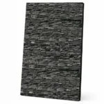 Aluverbundplatte ALUCOM® Design Interieur 3 mm – Bruchstein Dunkel, Steinstruktur